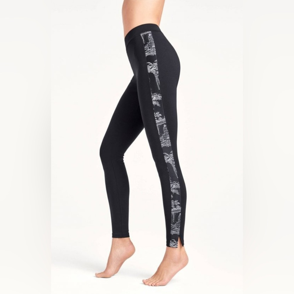 WOLFORD Johanna Tux Stripe leggings/pants Sz L